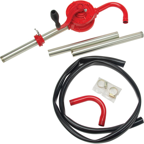 Rotary Type Drum Pump, Cast Iron/Steel, Fits 30-55 Gal., 8 oz./Stroke Consource