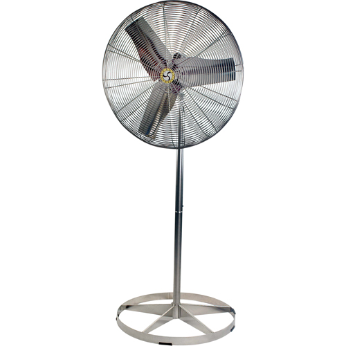 Ventilateurs &agrave; circulation d'air en acier inoxydable, lavables &agrave; grande eau pour service alimentaire, Industriel, 1 Vitesses, Diam&egrave;tre de 24" Consource