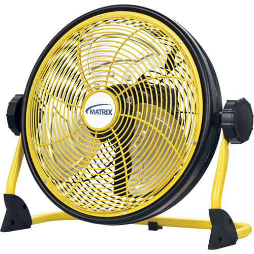 Ventilateur d'int&eacute;rieur/ext&eacute;rieur rechargeable avec port USB, Commercial, Variable vitesses, Diam&egrave;tre de 12" Consource