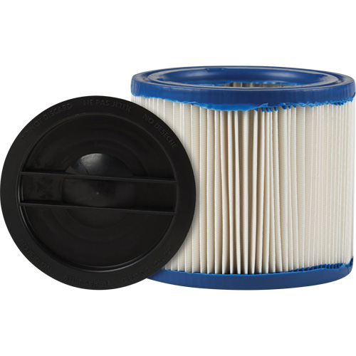 Petit filtre pour aspirateur pour d&eacute;bris secs/humides CleanStream Gore, Cartouche/Hepa, Pour 1 - 6 gal. US Consource