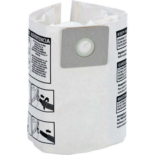 Sacs filtrants pour d&eacute;bris secs jetables, 4 gal. US Consource