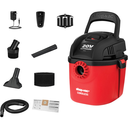 Aspirateur humide/sec sans fil, 20 V, Capacit&eacute; 1 gal. Consource