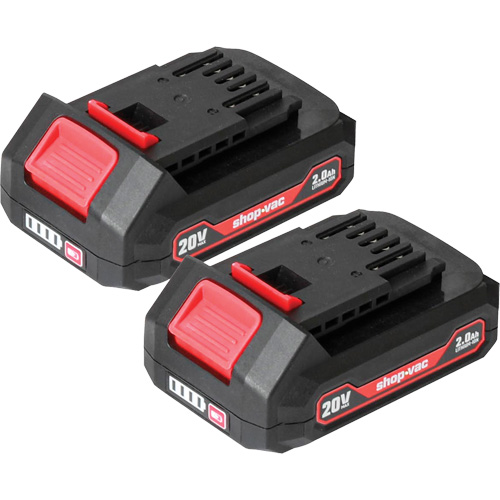 Piles au lithium 2.0Ah- Paquet de 2, 20 V Consource