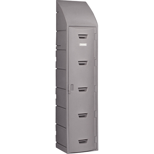 Locker, 15" x 18" x 73", Grey, Assembled Consource