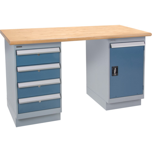 &eacute;tabli robuste, Porte & tiroirs, Cap 1500 lb, 60" la x 36" p, 34" h Consource