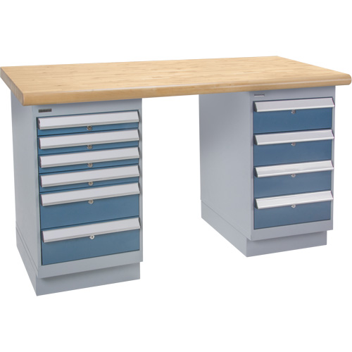 &eacute;tabli pr&eacute;conçu, Deux tiroirs, Cap 2500 lb, 60" la x 36" p, 34" h Consource