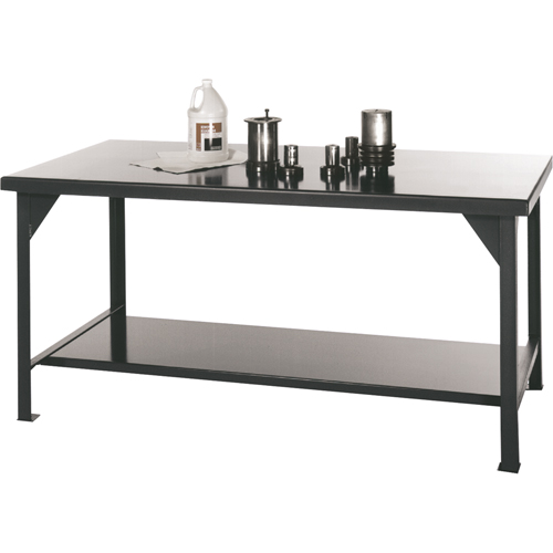 Shop Tables, Steel Surface, 48" W x 30" D x 34" H Consource