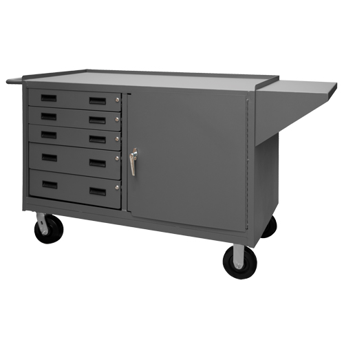 Armoire d'&eacute;tabli mobile, Acier Surface Consource