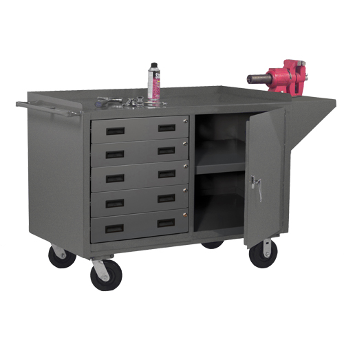 Armoire d'&eacute;tabli mobile, Acier Surface Consource