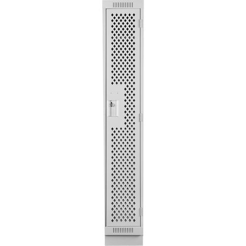 Casiers Clean Line, 12" x 18" x 76", Acier, Gris, Rivet (assembl&eacute;), Perfor&eacute; Consource