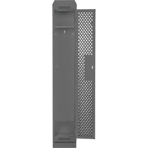 Casiers Clean Line, 12" x 18" x 82", Acier, Charbon, Rivet (assembl&eacute;), Perfor&eacute; Consource