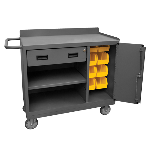 Armoire d'&eacute;tabli mobile, Acier Surface Consource