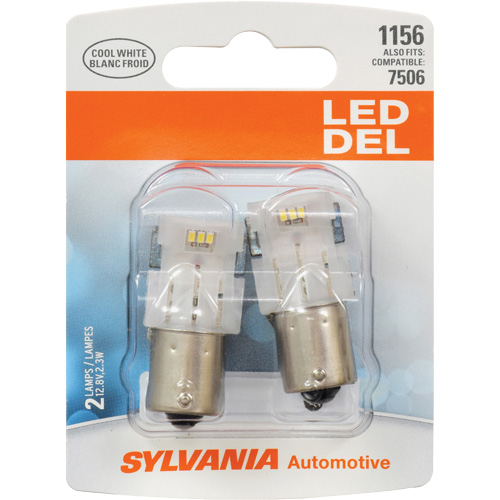 1156 Mini-ampoule automobile, DEL, 12,8 W/2,3 W, Blanc Consource
