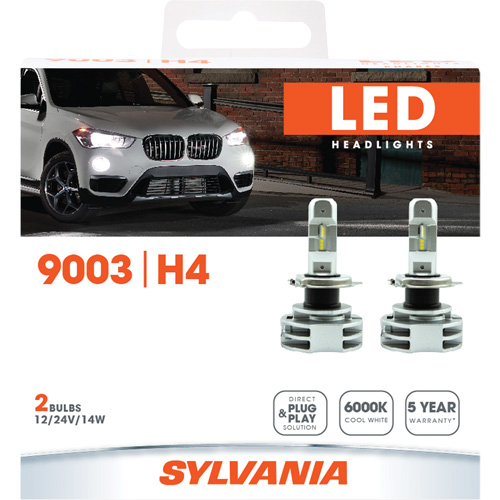 9003 Ampoule pour feu avant, DEL, 12 W/14 W/24 W, Blanc Consource
