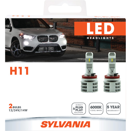 Ampoule pour feu avant H11, DEL, 13,2 W/17 W, Blanc Consource