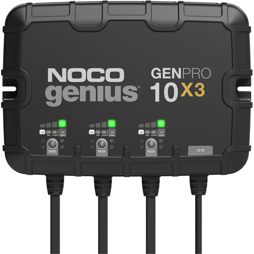 Chargeur de batterie embarqu&eacute; &agrave; 3 sorties de 30 amp&egrave;res GenPro10X3 Genius Consource