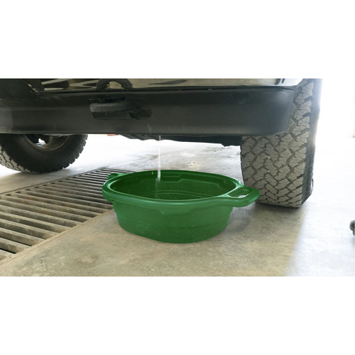 Green Oval Drain Pan Consource