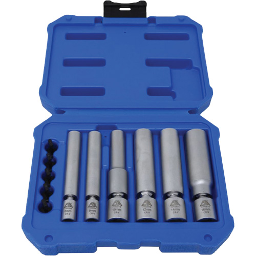 Jeu de douilles pour bougies d'allumage et bougies &agrave; incandescence 6 mcx Consource