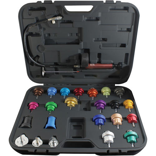 25-Piece Master Cooling System Pressure Test Kit Consource