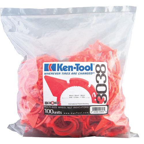 HexChex Multi-Size Loose Wheel Nut Indicator Consource