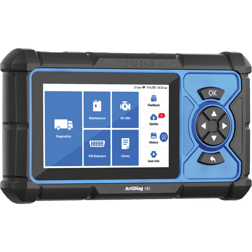 Outil de diagnostic robuste 5" ArtiDiag HD avec fonctions d'entretien Consource