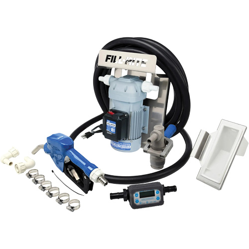 Pompe de transfert de fluide d'&eacute;chappement diesel (DEF) 115 V CA avec support pour cuve GRV, pistolet et compteur Consource
