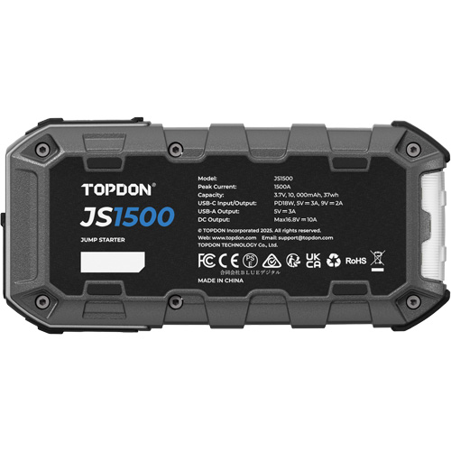 D&eacute;marreur d'appoint, survolteur, banque d'alimentation et lampe de poche JumpSurge1500 Consource