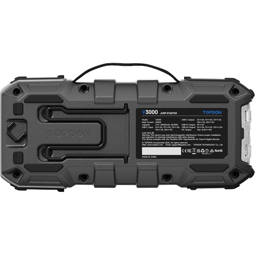 Survolteur, banque d'alimentation et lampe de poche V3000 Consource
