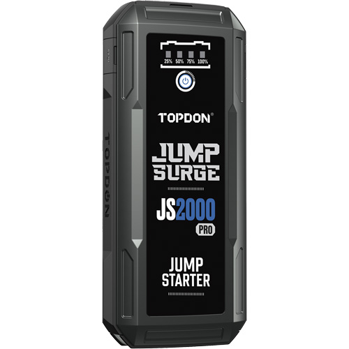 D&eacute;marreur de secours, banque d'alimentation et lampe de poche JumpSurge2000Pro &agrave; 2500 A de pointe Consource