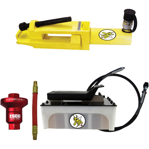 Ensemble de brise-talon pour pneus g&eacute;ants/&eacute;quipement de terrassement Yellow Jackit Consource