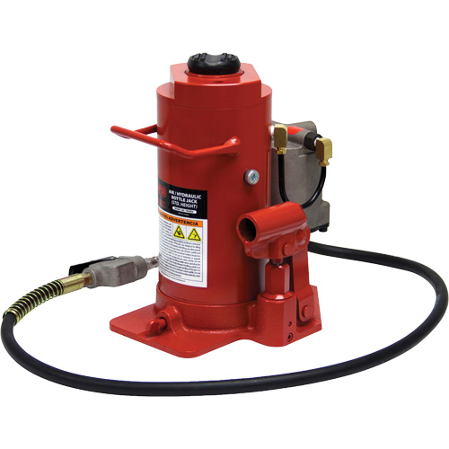 Standard Height Bottle Jack, 20 Ton(s), Air Hydraulic, 20-1/2" Raised Height Consource