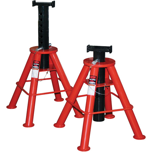 High Height Jack Stand, Locking Pin, 10 Tons Capacity, 28" - 47" H Consource