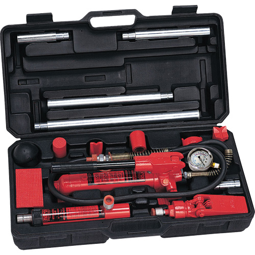 Trousse de r&eacute;paration collision/entretien de capacit&eacute; 4 tonnes avec adaptateurs en fonte Consource