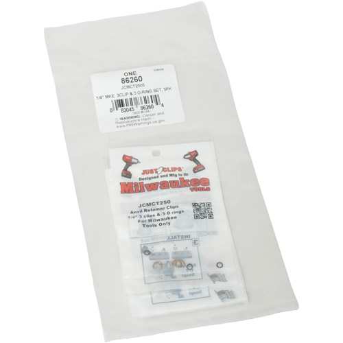 1/4" Clips & O-Rings Set for Milwaukee - Bulk Consource