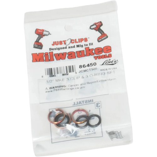1/2" Clips & O-Rings Set for Milwaukee Consource