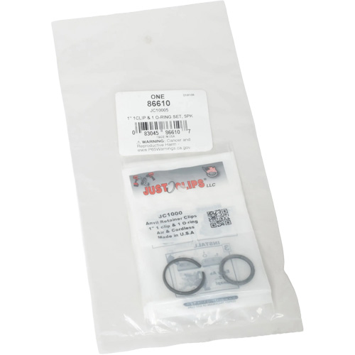 Jeu de clips et joints toriques de 1 po - en vrac Consource