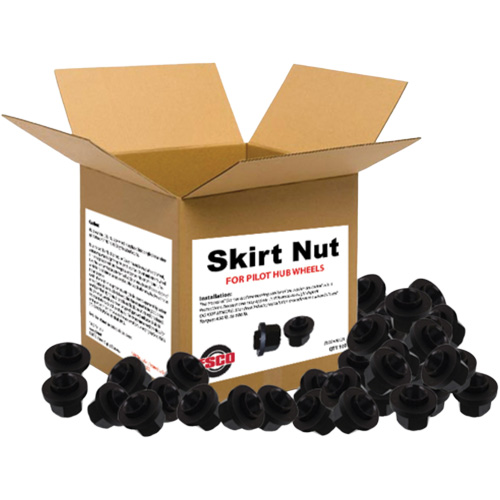 100-Piece Graphite-Coated Skirt Nuts for Pilot Hub Wheels Consource