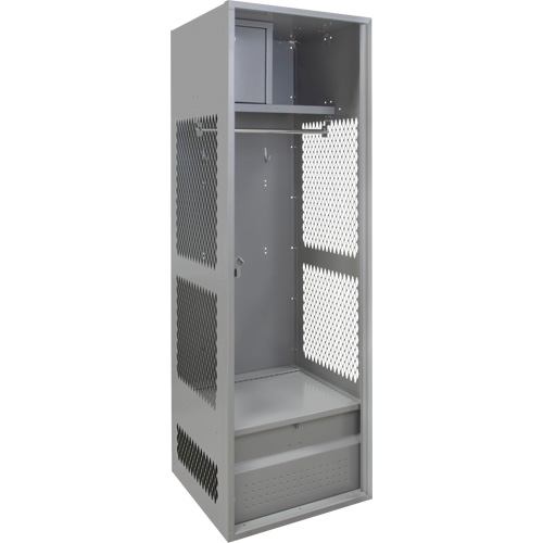 Casier pour &eacute;quipement, Acier, 24" la x 18" p x 72" h, Gris Consource