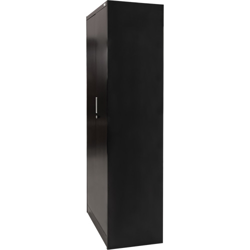 Armoire de rangement Hi-Boy, Acier, 4 Tablettes, 72" h x 36" la x 18" P, Noir Consource