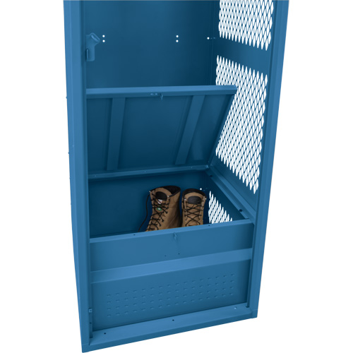 Casier pour &eacute;quipement, Acier, 24" la x 24" p x 72" h, Bleu fonc&eacute; Consource