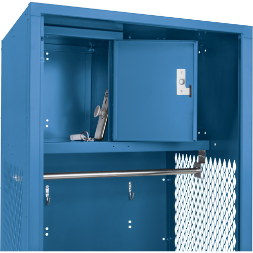 Casier pour &eacute;quipement, Acier, 24" la x 24" p x 72" h, Bleu fonc&eacute; Consource