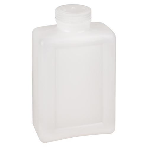 Bouteilles peu encombrantes &agrave; prise facile, Rectangulaire, 64 oz, Plastique Consource