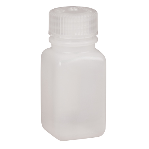 Easy-Grip Space-Saver Bottles, Square, 2 oz., Plastic Consource