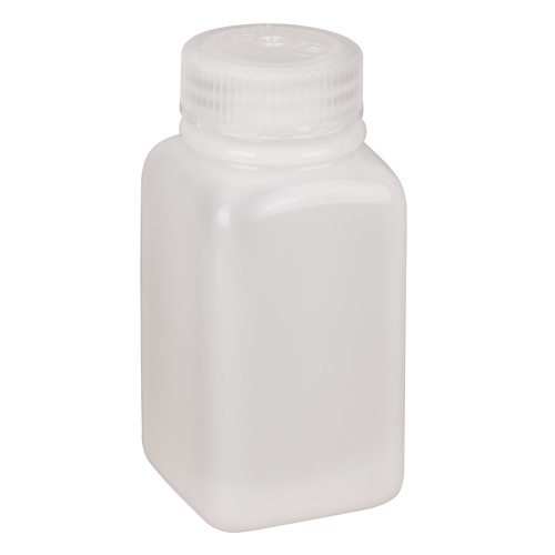 Easy-Grip Space-Saver Bottles, Square, 6 oz., Plastic Consource