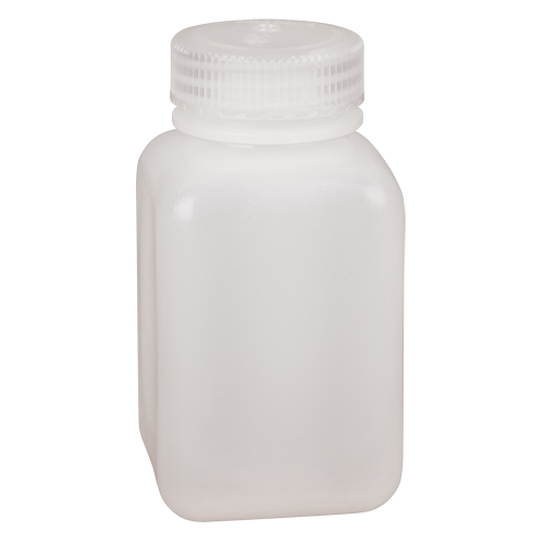 Easy-Grip Space-Saver Bottles, Square, 8 oz., Plastic Consource