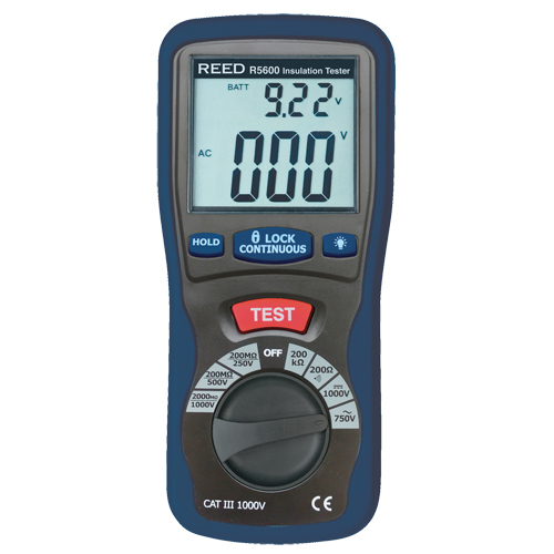 V&eacute;rificateur d'isolement &agrave; multifonctions avec certificat de calibration, Num&eacute;rique Consource