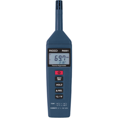Thermo-Hygrometer with Calibration Certificate, 0% - 100% RH, -4° - 140° F ( -20° - 60°C ) Consource