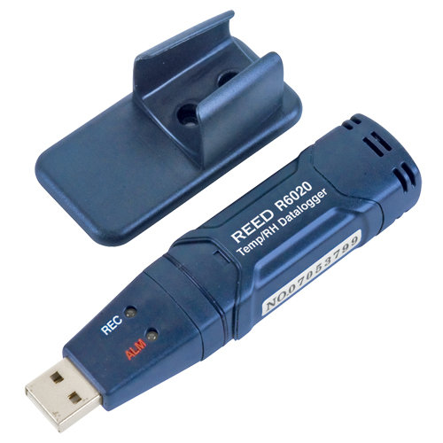 Enregistreur de donn&eacute;es de temp&eacute;rature/humidit&eacute; avec certificat de calibration, -35°C &agrave; 80°C (-31°F &agrave; 176°F) Consource