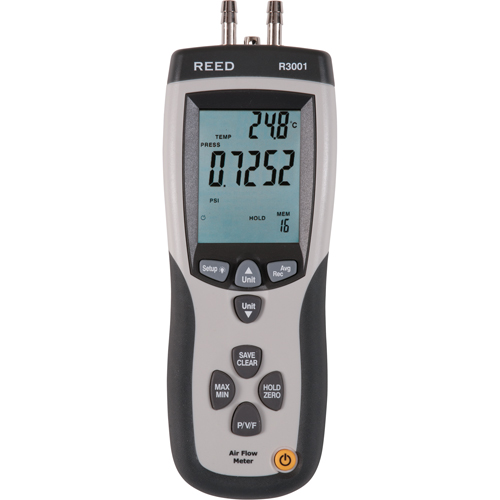 Micromanometer with Calibration Certificate, Digital, 0 - 0.752 PSI Consource