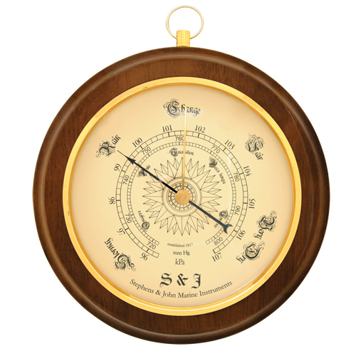 Decorative 8.5" Round Barometer Consource